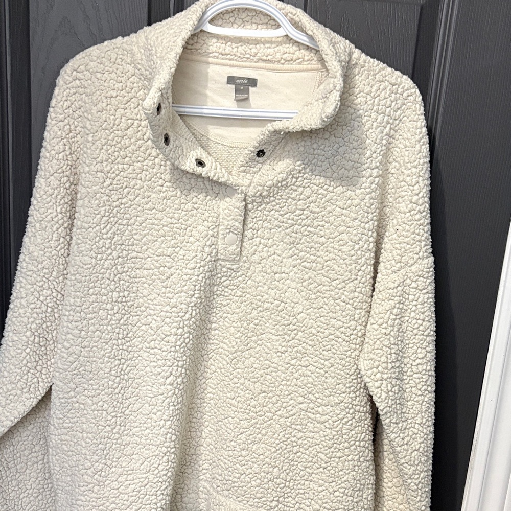 Aerie pull over Sherpa sweater